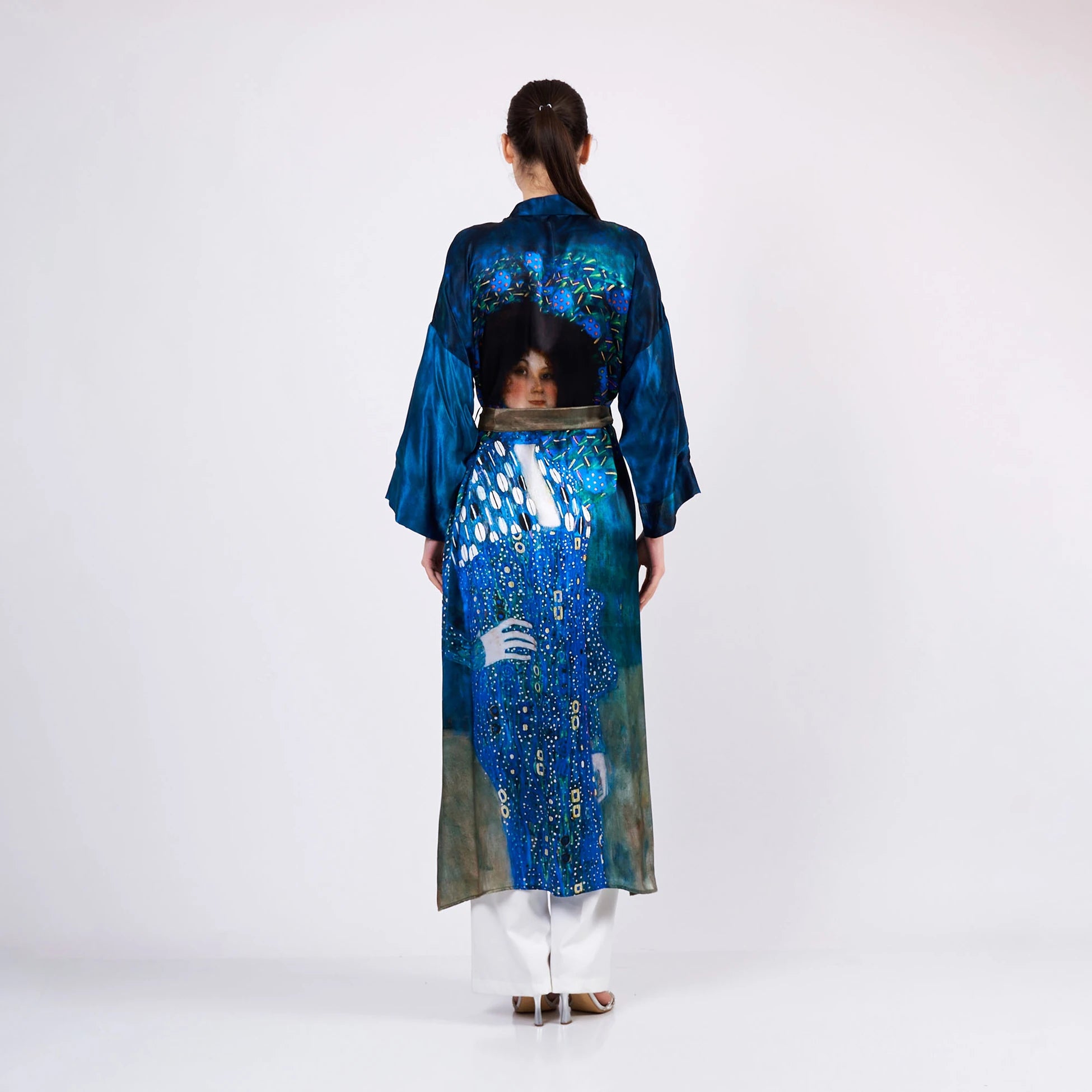 Uzun İpek Kimono Kaftan | Gustav Klimt Emilie Floge | Nomads Felt