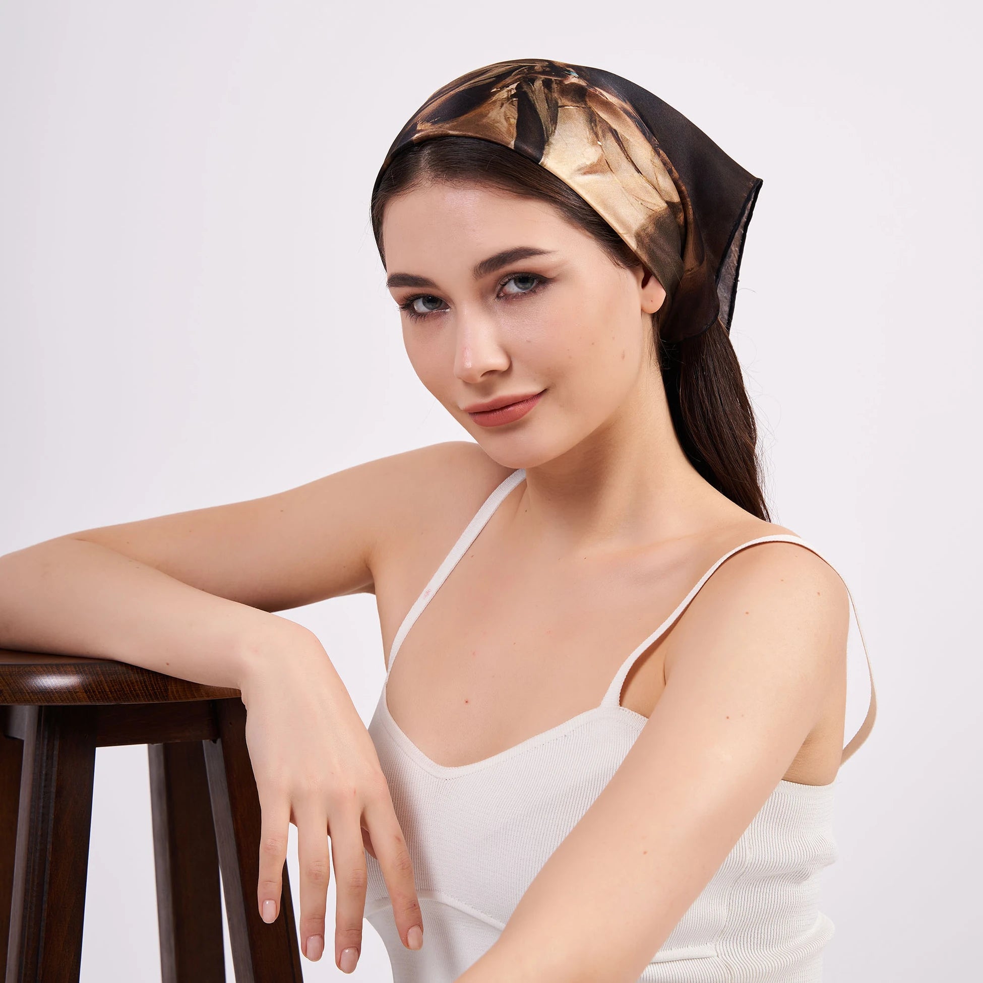 Saf İpek Fular Bandana | Giovanni Boldini Cleo De Merode | Nomads Felt
