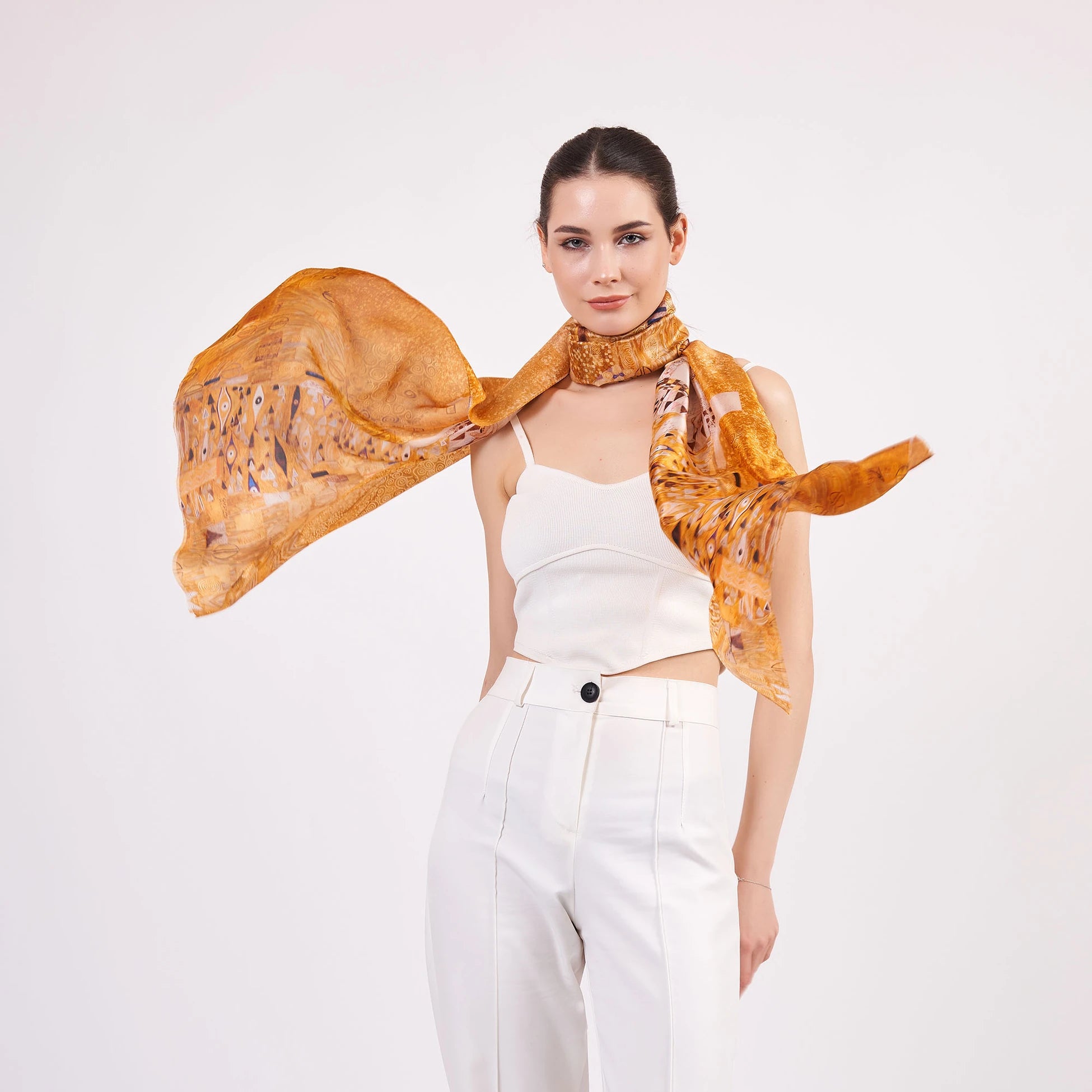Vual İpek Fular | Gustav Klimt Adele Bloch Bauer | Nomads Felt