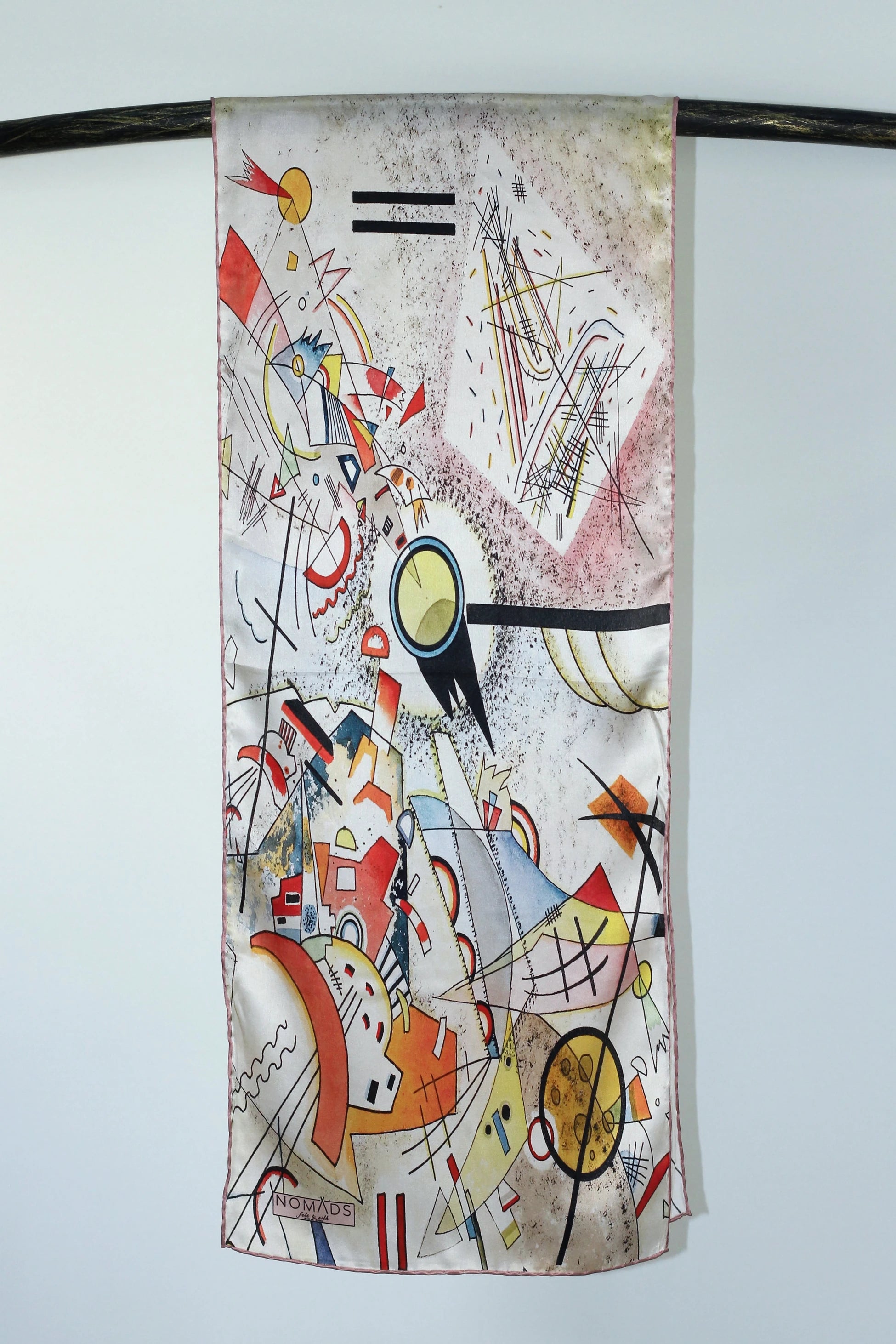 32x160 Kandinsky Bustling Aquarelle İpek Fular