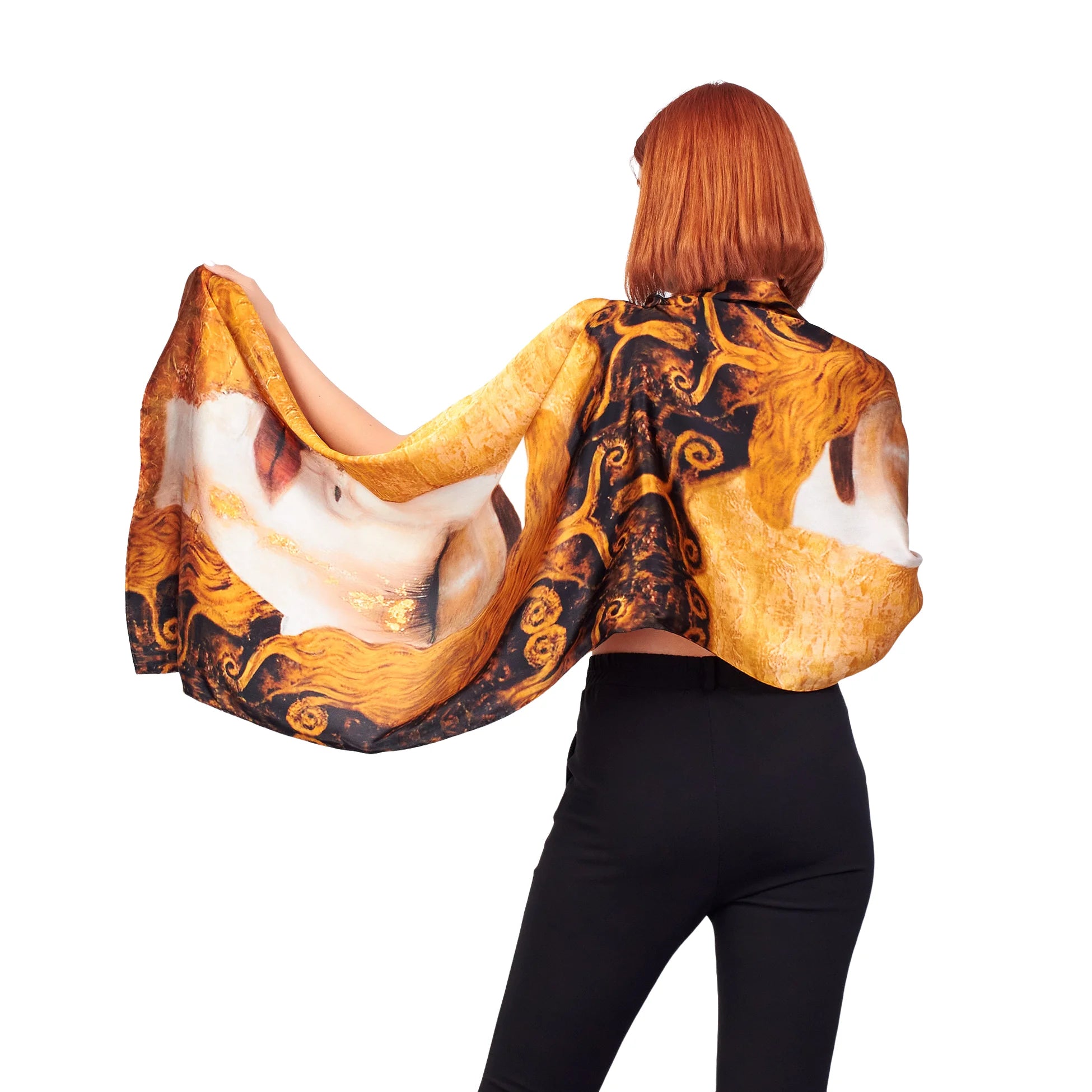 %100 İpek Fular | Freya's Tears 55x180 cm | Nomads Felt