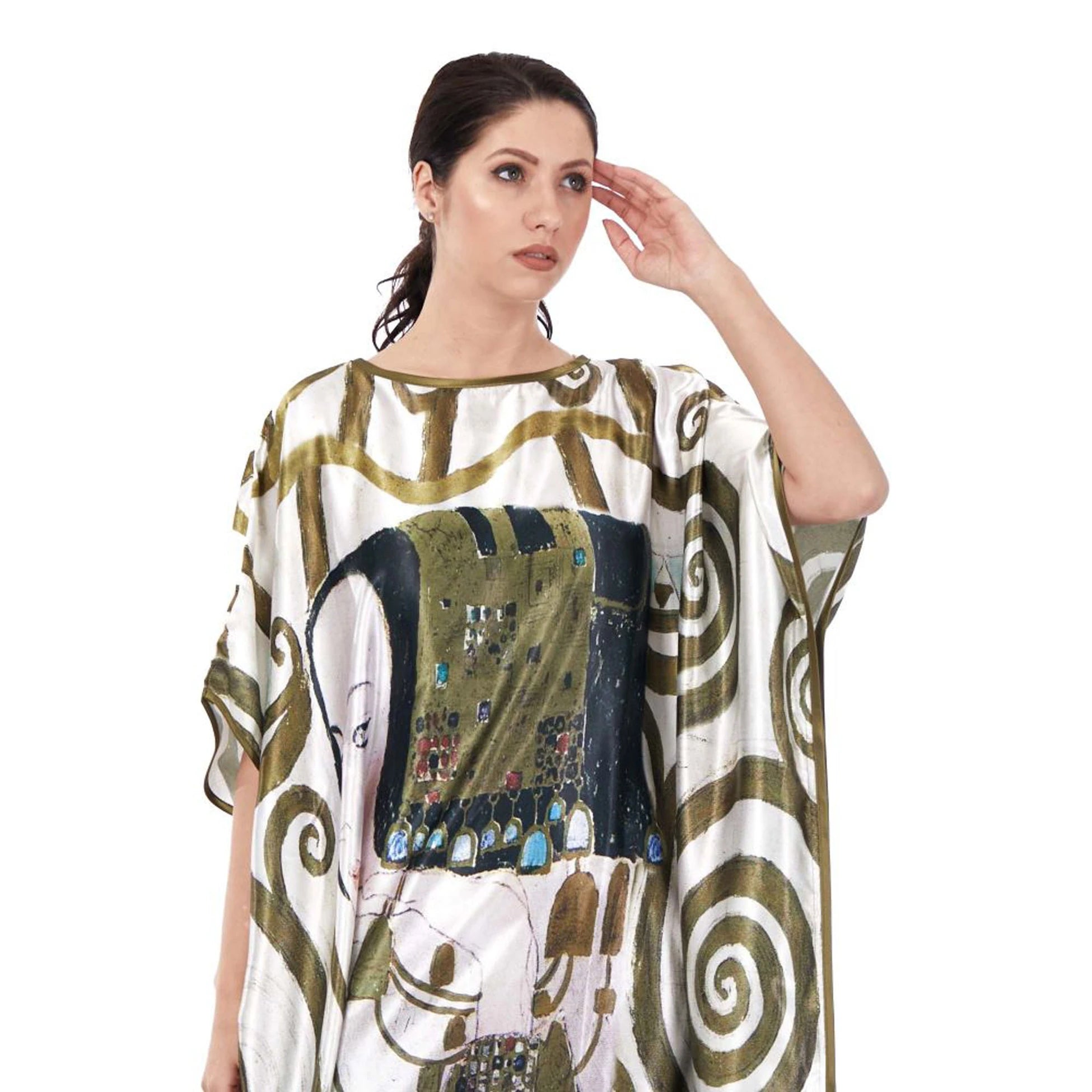 Gustav Klimt Expectation İpek Elbise
