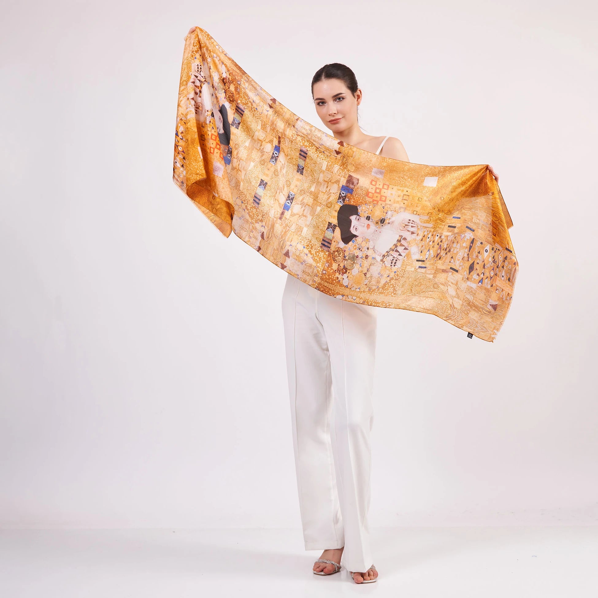 Vual İpek Fular | Gustav Klimt Adele Bloch Bauer | Nomads Felt