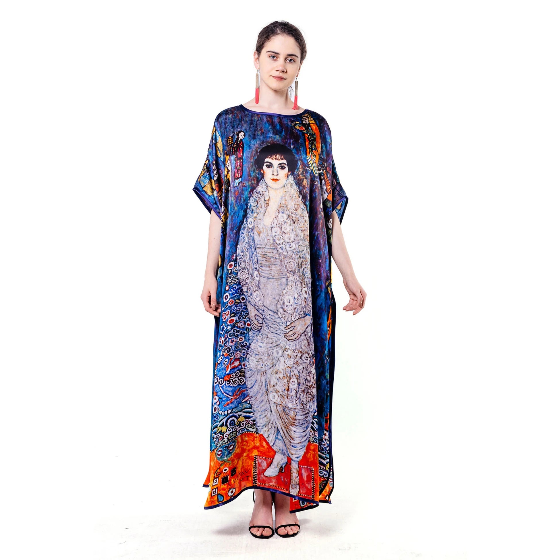 Gustav Klimt Barones Elisabeth İpek Elbise
