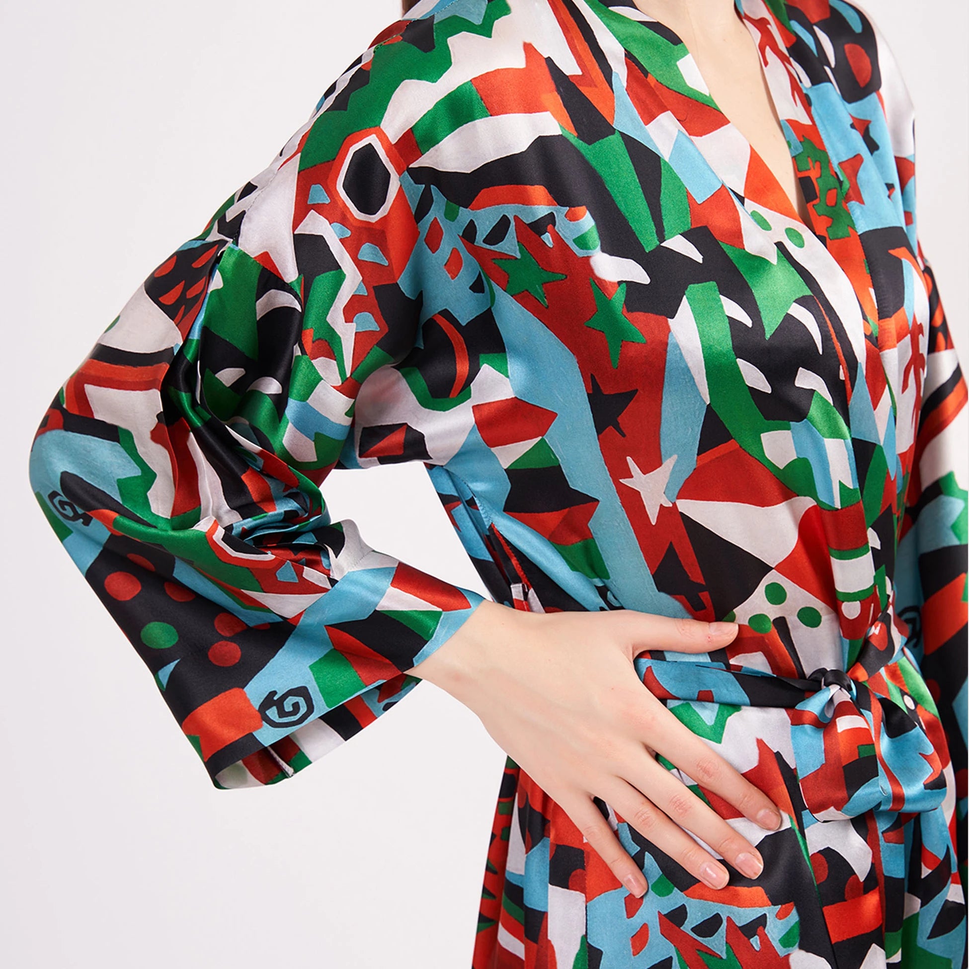 %100 İpek Uzun Kimono | Nomads Art Koleksiyonu 2 | Nomads Felt