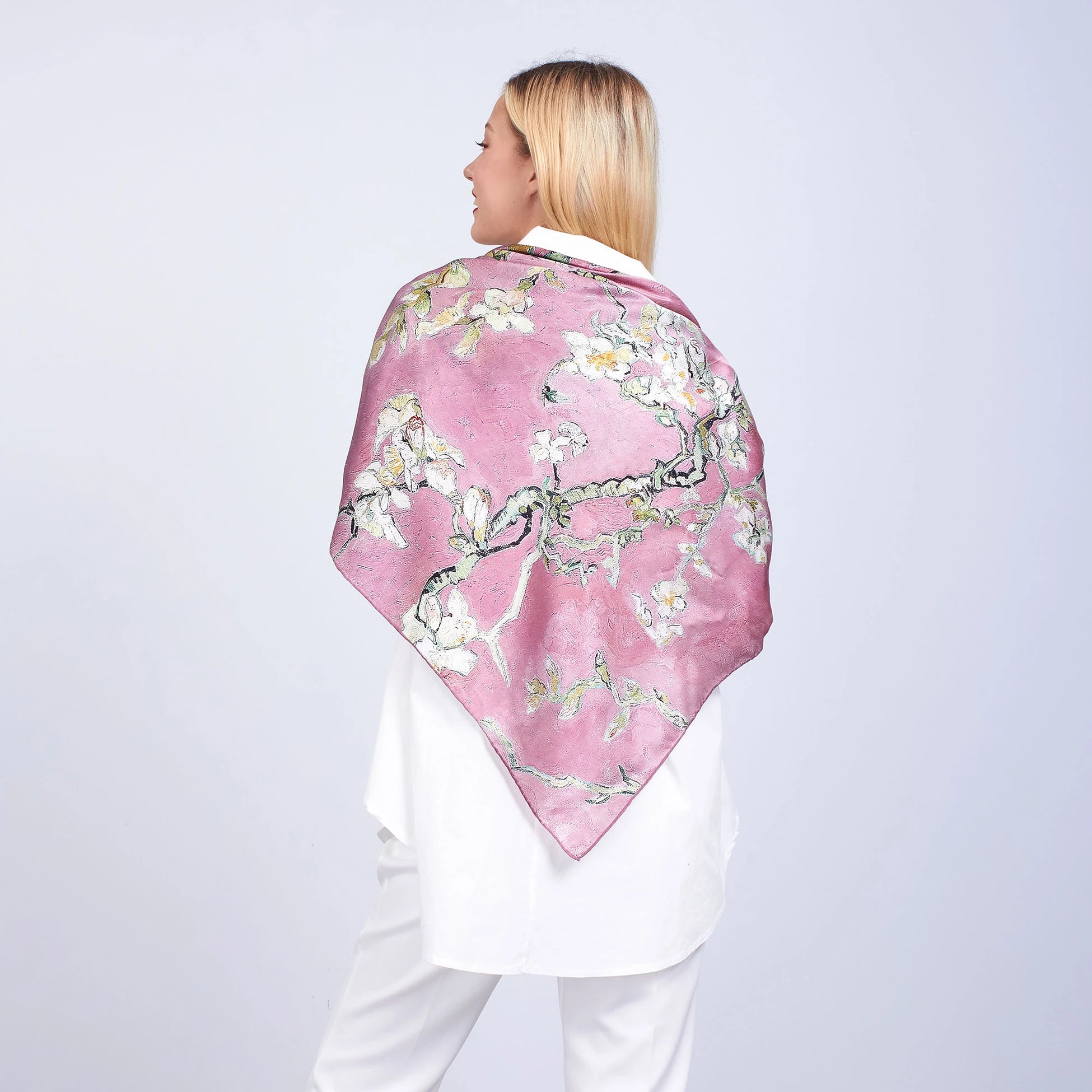 %100 İpek Fular Şal | 140 cm | Gül Kurusu | Nomads Felt