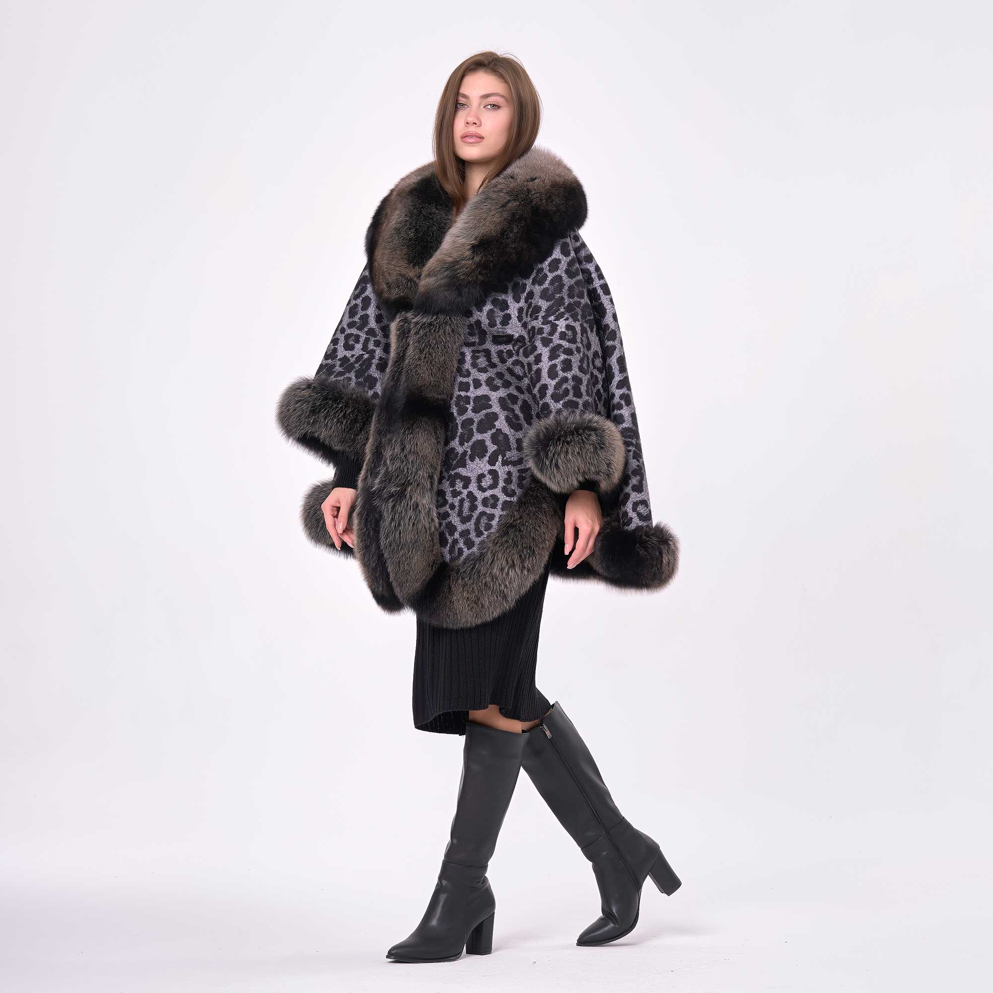 Leopar Desenli Kürklü Panço