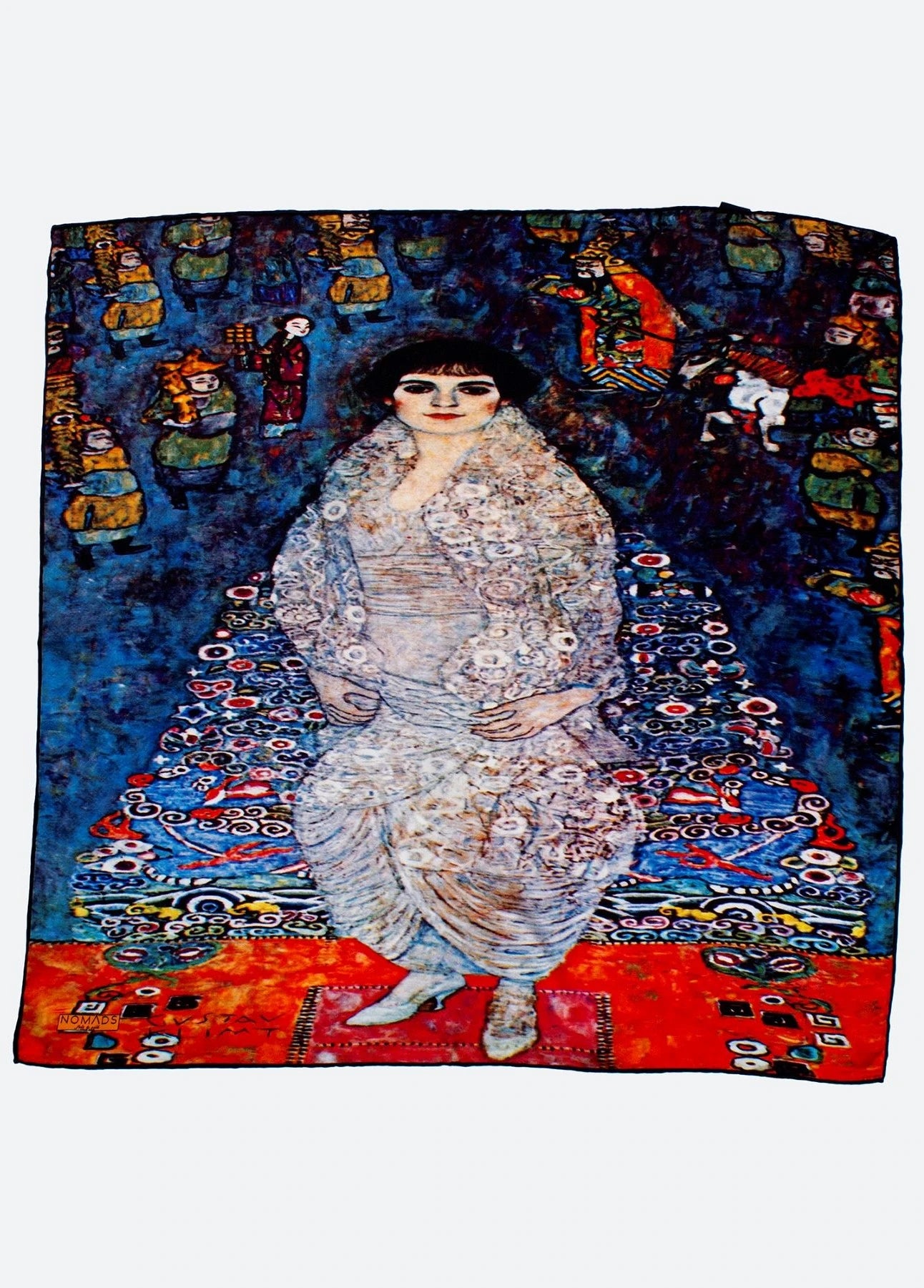%100 İpek Bandana Fular | Gustav Klimt Barones Elisabeth | Nomads Felt