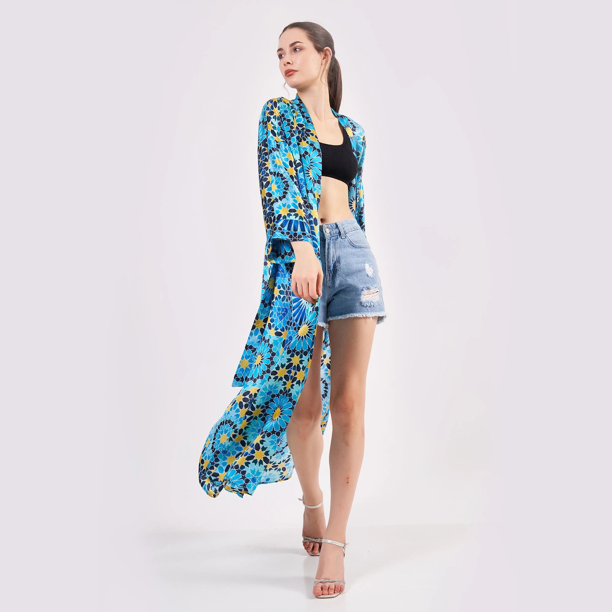 %100 İpek Kimono Kaftan | Elhamra 2 | Nomads Felt