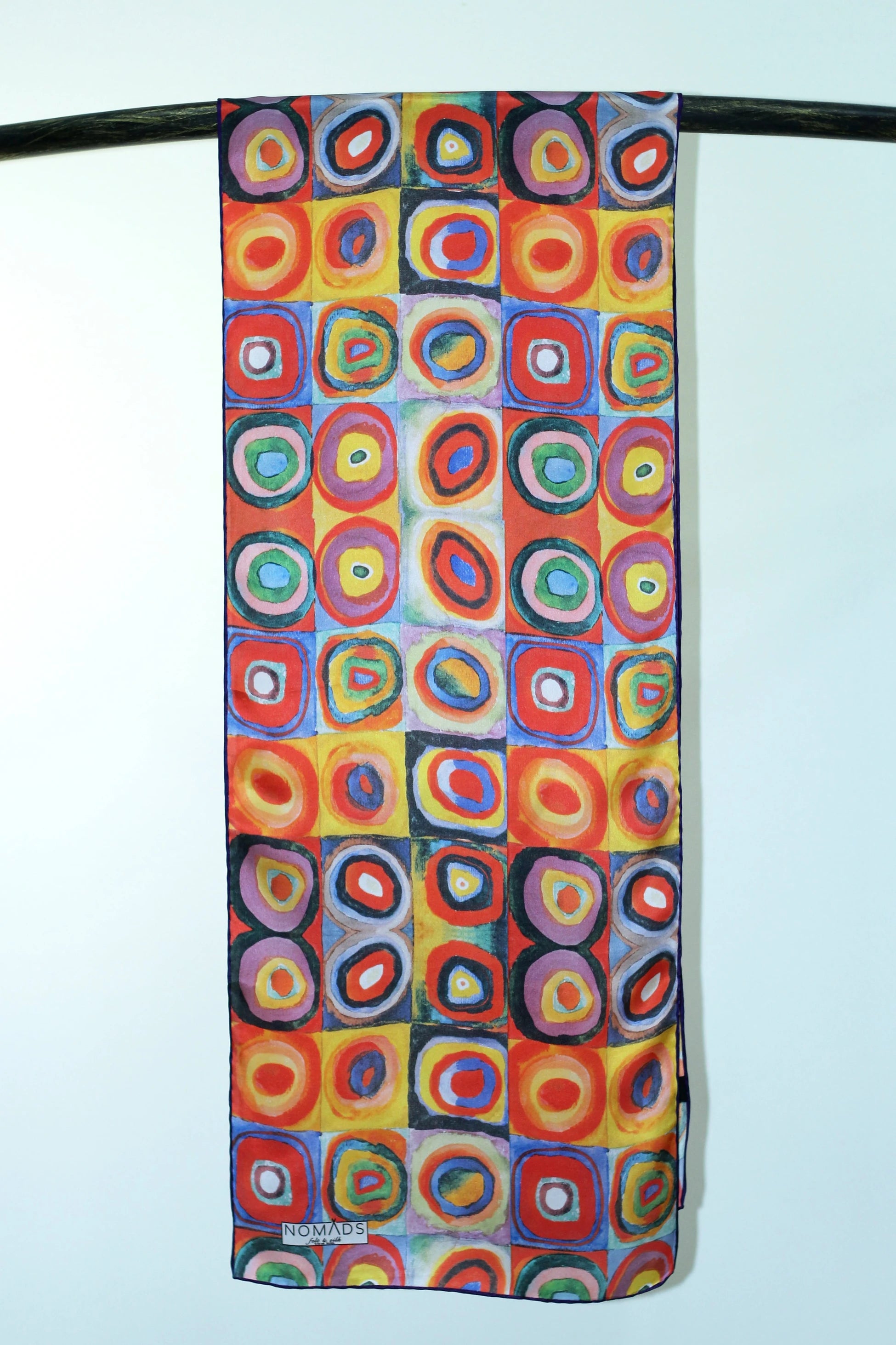 32x160 Squares with Circles İpek Fular