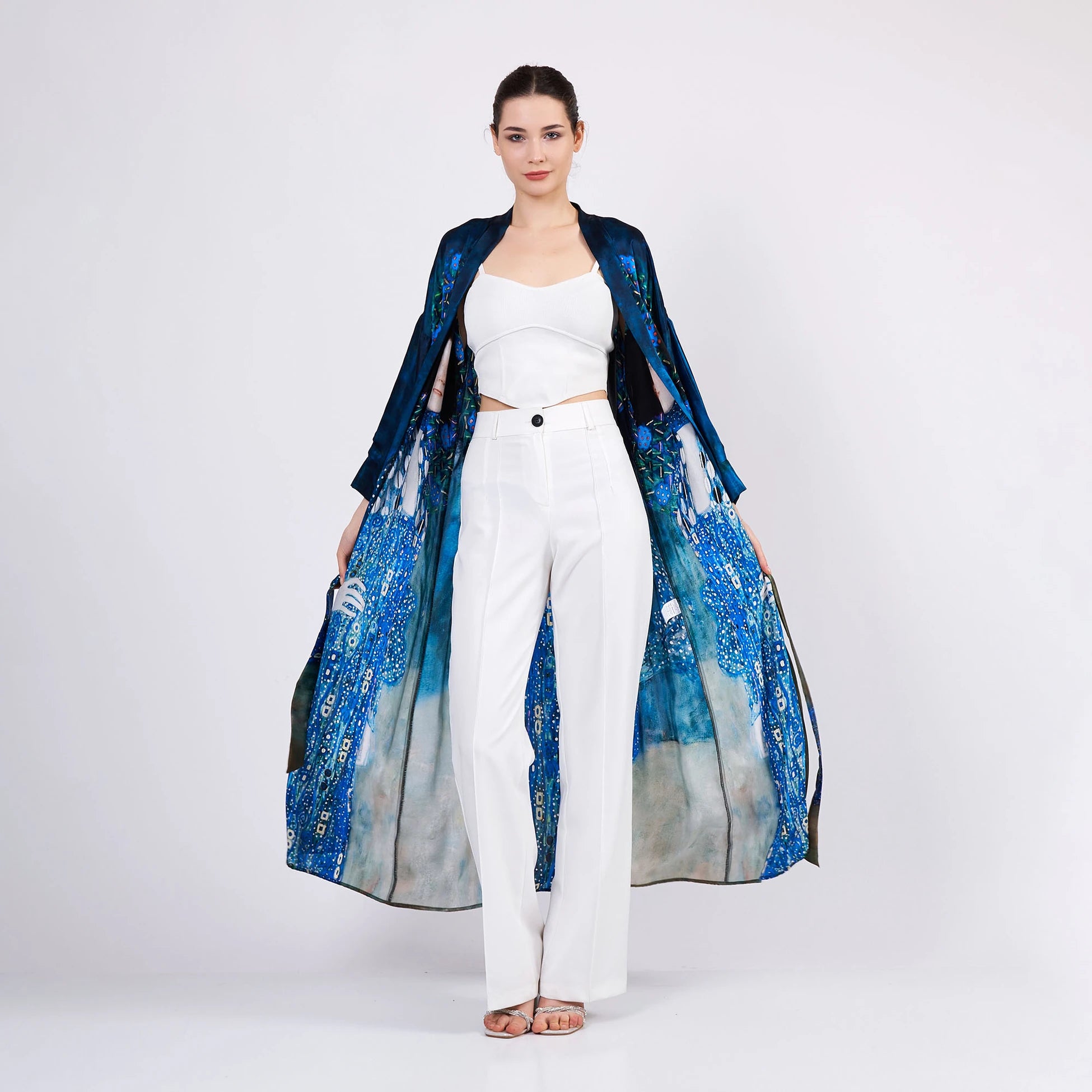Uzun İpek Kimono Kaftan | Gustav Klimt Emilie Floge | Nomads Felt