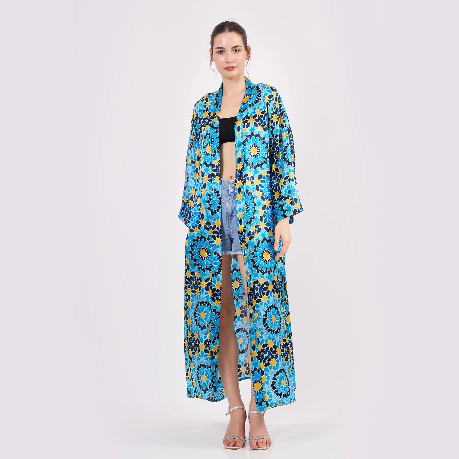 %100 İpek Kimono Kaftan | Elhamra 2 | Nomads Felt