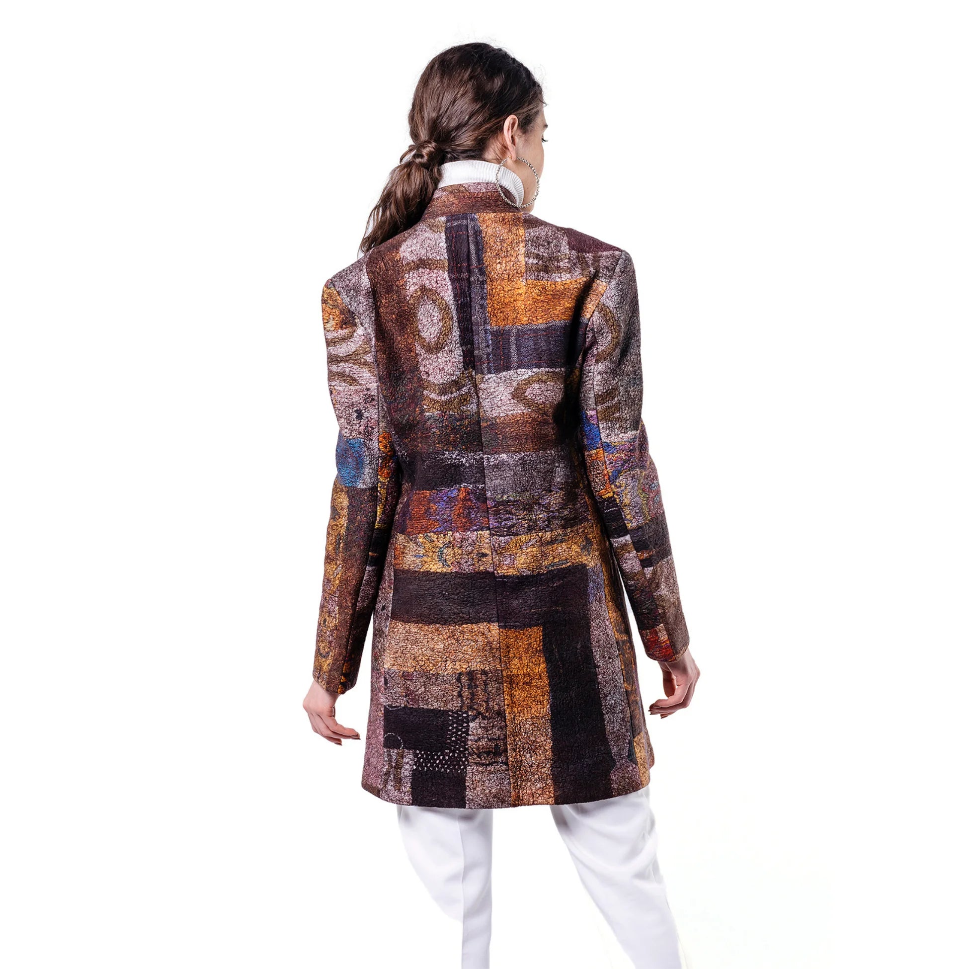 Kadın Patchwork Kaban | Andante | Nomads Felt