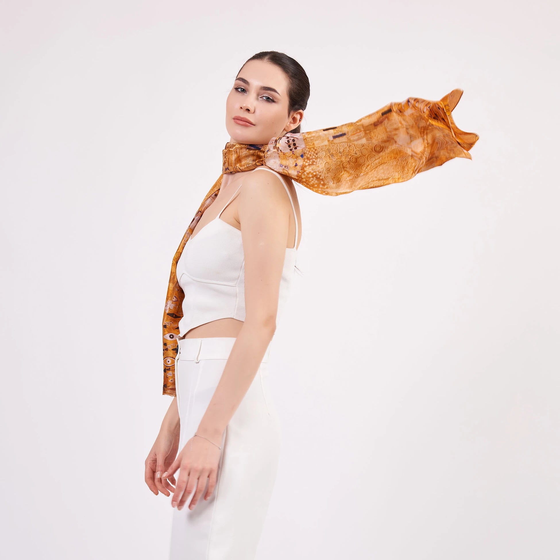 Vual İpek Fular | Gustav Klimt Adele Bloch Bauer | Nomads Felt