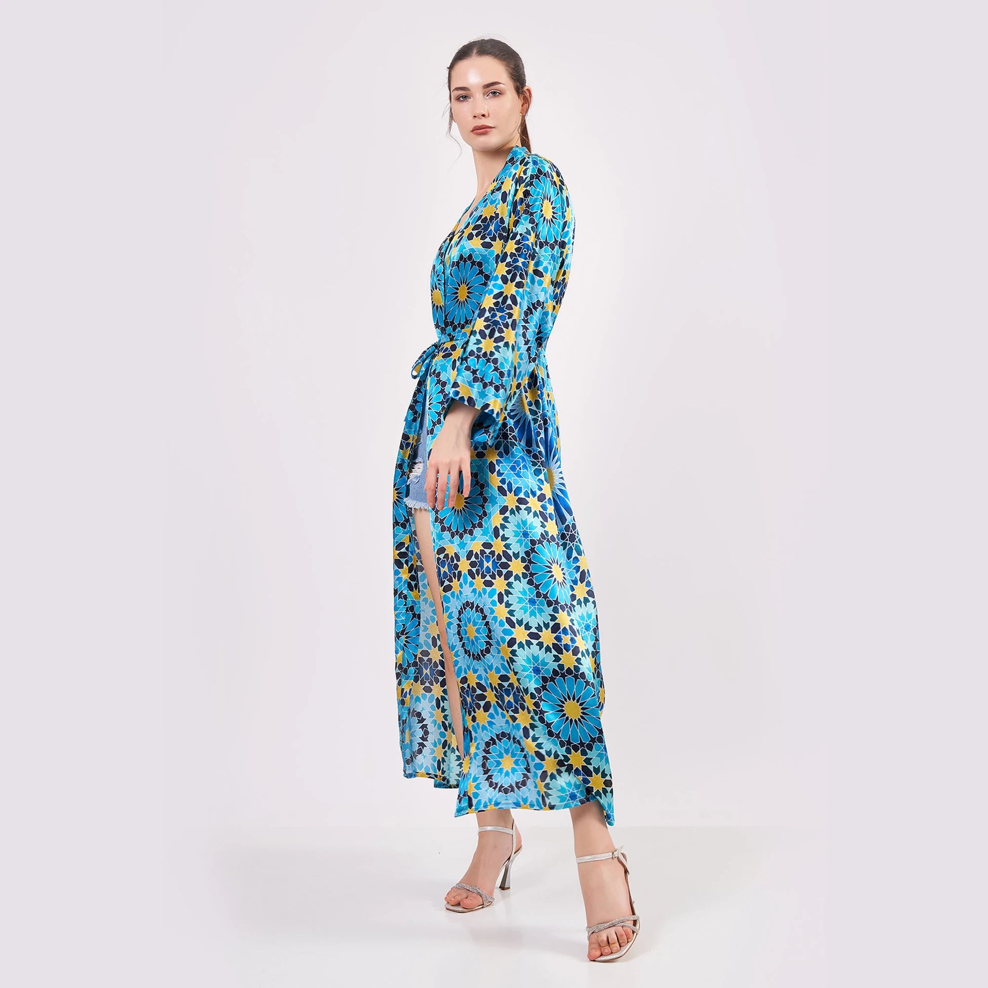 %100 İpek Kimono Kaftan | Elhamra 2 | Nomads Felt
