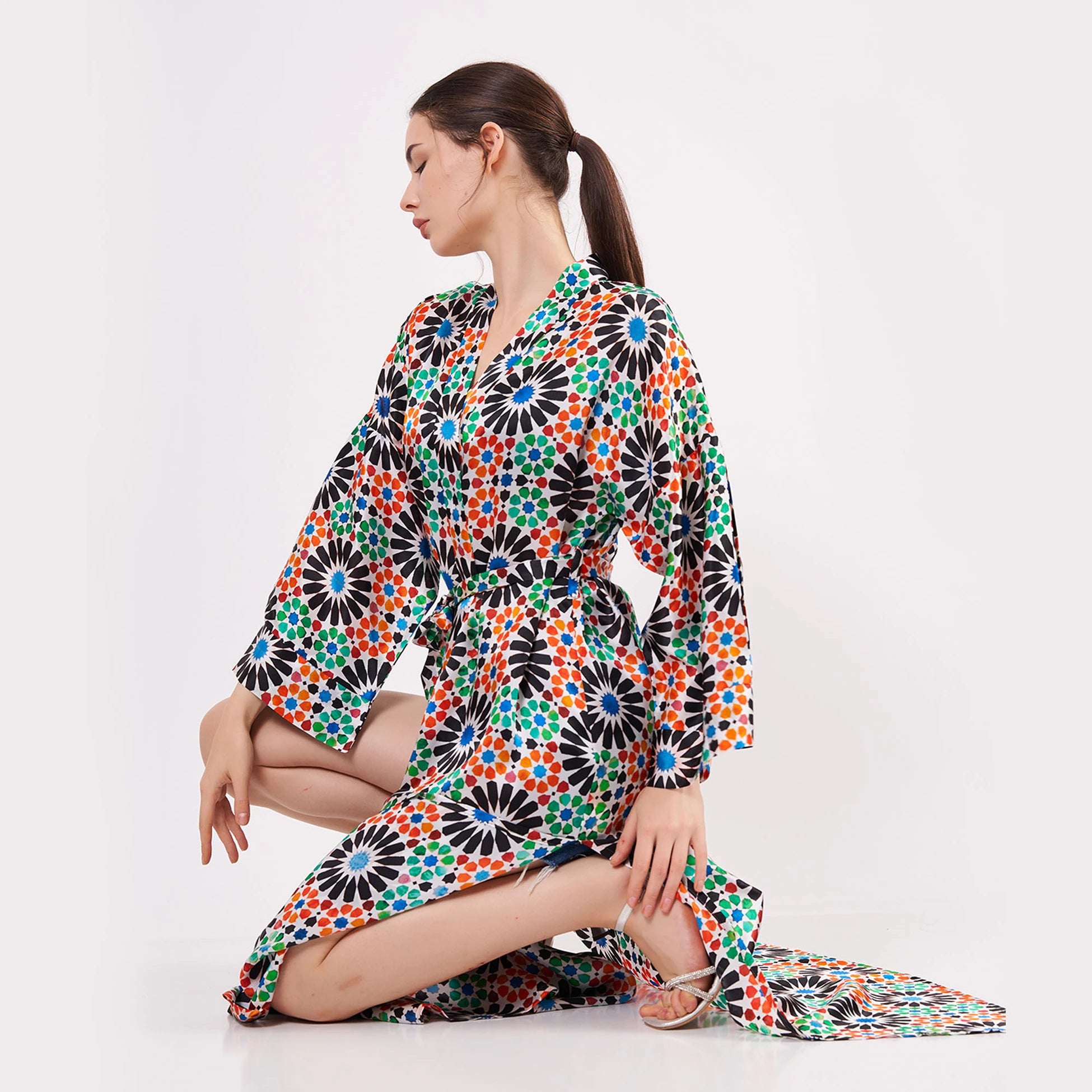 %100 İpek Kimono Kaftan | Elhamra 12 | Nomads Felt