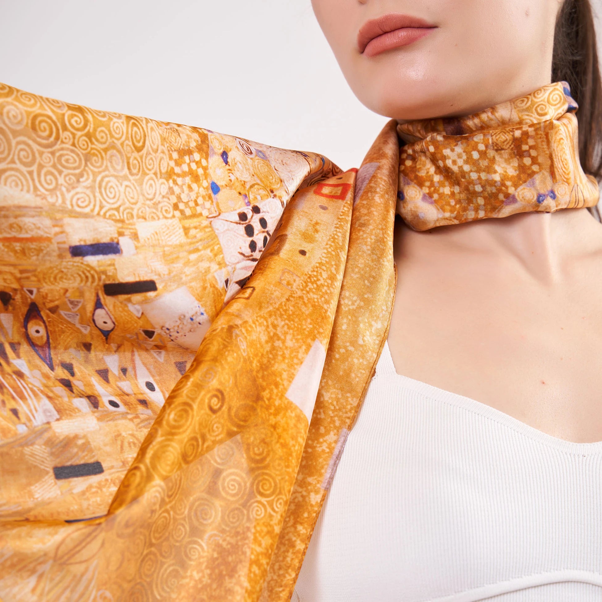 Vual İpek Fular | Gustav Klimt Adele Bloch Bauer | Nomads Felt