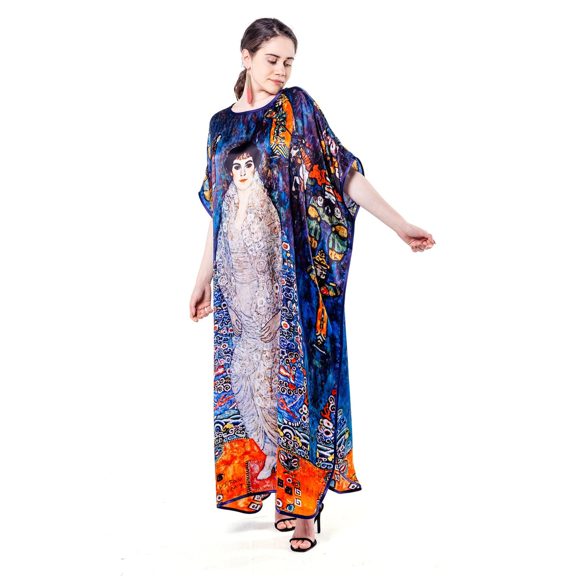 Gustav Klimt Barones Elisabeth İpek Elbise