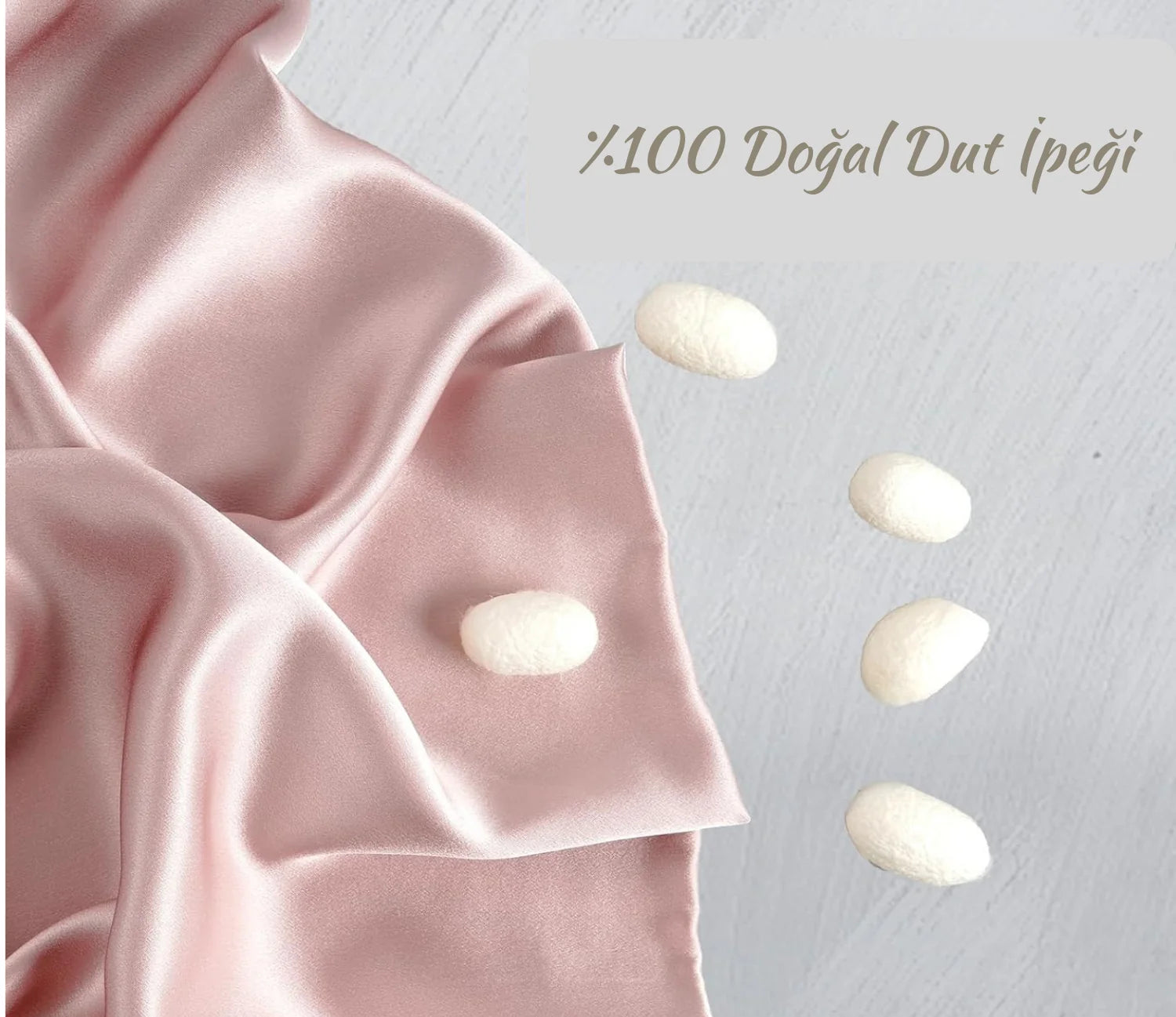 Pembe İpek Yastık Kılıfı %100 Dut İpeği, 16 Momme, Cilt ve Saç İçin Lüks Uyku Konforu (1 Adet, 50x70 cm)