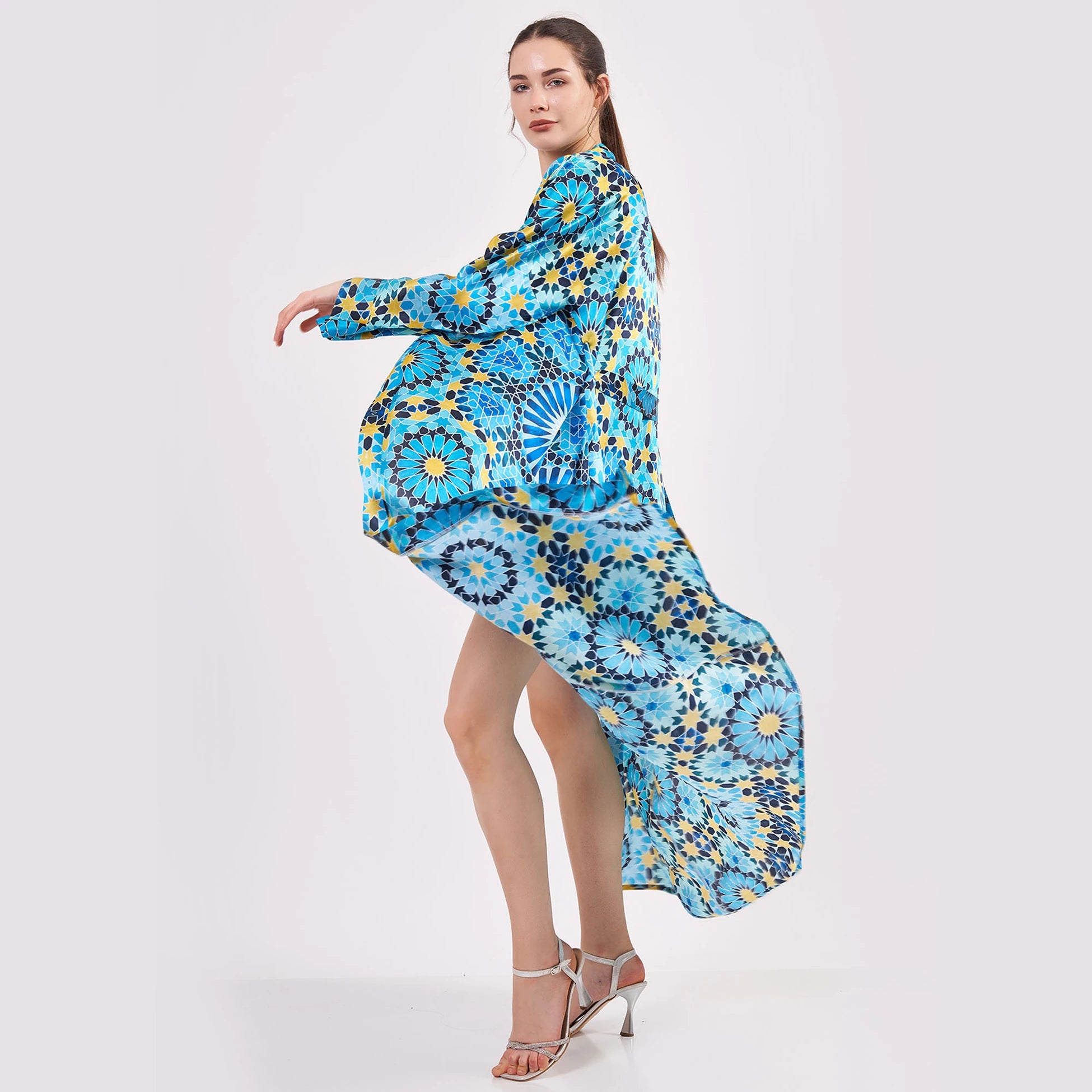 %100 İpek Kimono Kaftan | Elhamra 2 | Nomads Felt
