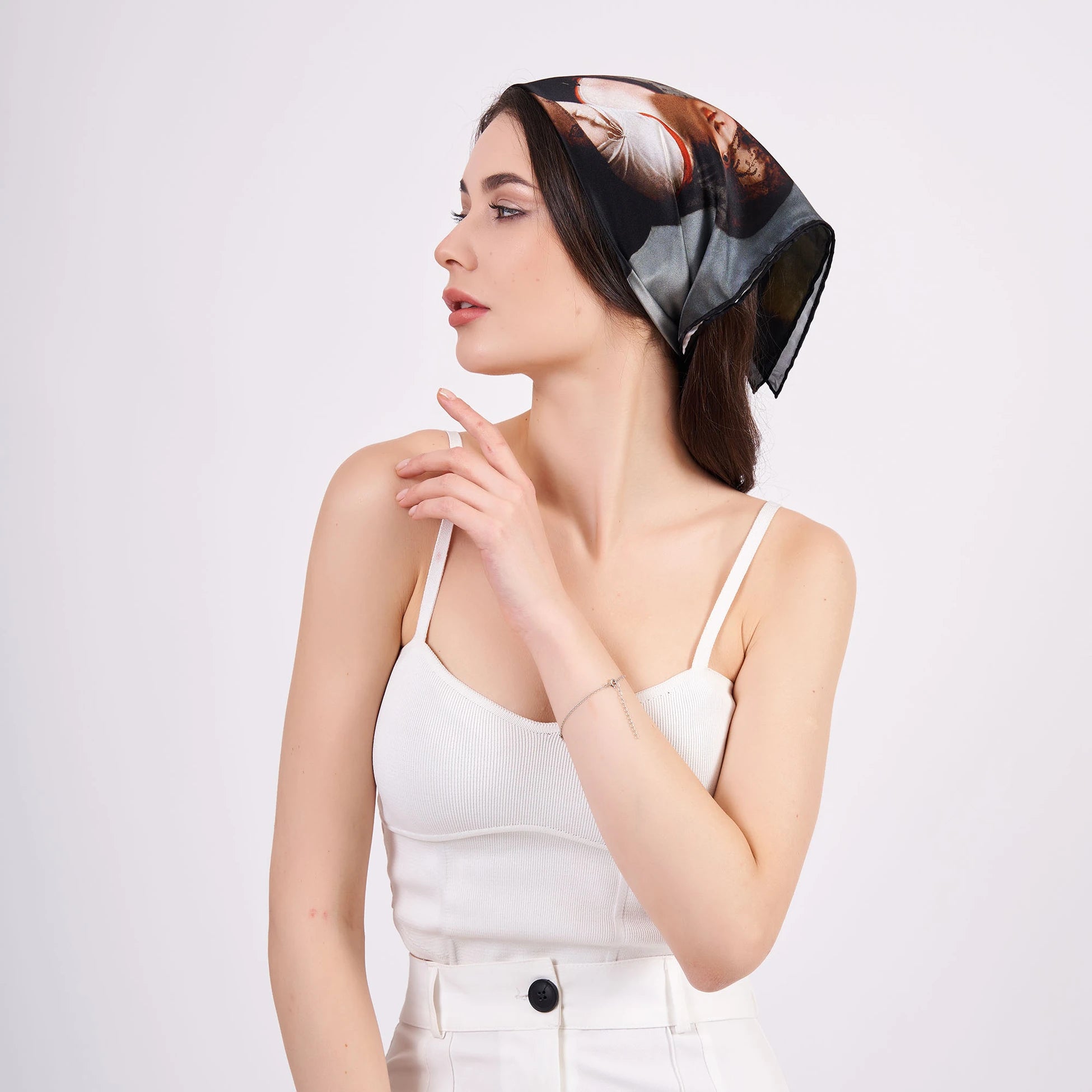 Saf İpek Fular Bandana | Boldini Deneme | Nomads Felt
